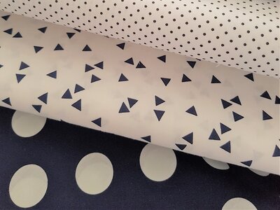 donker blauw & wit stoffen