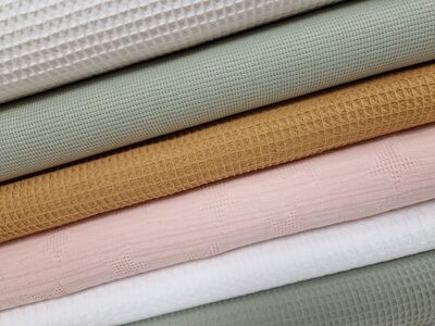 Wafel stoffen (alle)