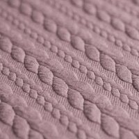 kabel gebreid oud roze