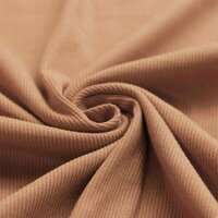 perzik katoenen Baby rib tricot SOFT