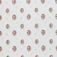 wit (off white) camel bruin egel met ster en maan - digitaal tricot