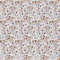 beige (kiezel) roze rood wit blauw oranje mini bloemetjes - digitaal tricot