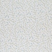 wit (off white)olijf groen blauwe bosbessen bloemen - digitaal fijne katoenen Baby rib tricot SOFT