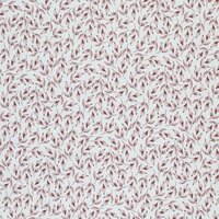 wit (off white) oud mauve geschilderde blaadjes - digitaal fijne katoenen Baby rib tricot SOFT