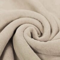 beige (kiezel) stretch badstof (babybadstof)