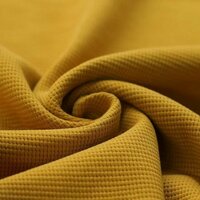 oker fijne katoenen Wafel tricot