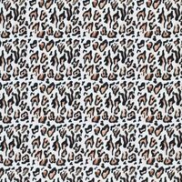 wit (off white) bruin perzik luipaard print - digitaal tricot