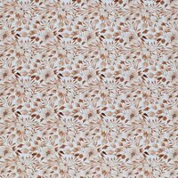 wit (off white) perzik Aziatische lelie bloemen - digitaal poplin