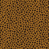 camelcognac bruin zwart luipaard rondjes - biologische tricot