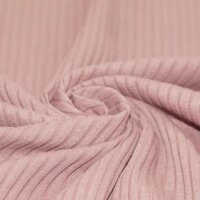 nude roze katoenen Brede Baby rib tricot SOFT