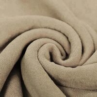 beige (taupe) stretch badstof (babybadstof)