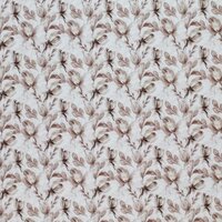 BEEBS handgeschilderde tulpen bruin tricot @kickenstoffen