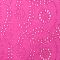 fuchsia paisley broderie katoen