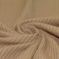 BEEBS groovyrib katoenen ribtricot cacao @kickenstoffen