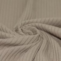 BEEBS groovyrib katoenen ribtricot donker taupe @kickenstoffen