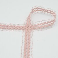 elastiek kant 3cm licht oud roze