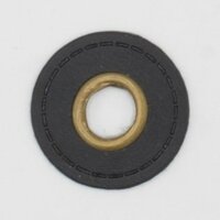 zwart leer nestel rond 25mm KicKenStoffen stoffenwebshop