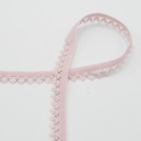 KicKenStoffen fournituren - kant elastiek 13mm licht oud poeder roze 