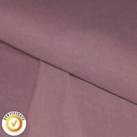 oud mauve uni - biologische french terry @kickenstoffen