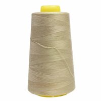 3000yards beige lockgaren van KicKenStoffen