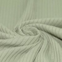 BEEBS dusty groen brede rib tricot soft van KicKenStoffen