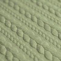 BEEBS olijf kabel jacquard tricot van KicKenStoffen