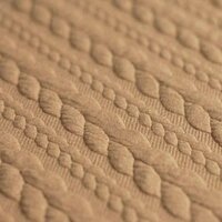 BEEBS camel kabel jacquard tricot van KicKenStoffen