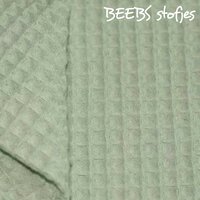 BEEBS dusty groen wafelpique van KicKenStoffen