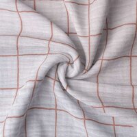 Vierkantjes hydrofiel van KicKenStoffen  90436 morganite - fauve