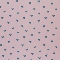 BEEBS hartjes babyrib tricot SOFT nude roze van KicKenStoffen