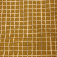 Swessie gecoat katoen ruitjes camel KicKenStoffen