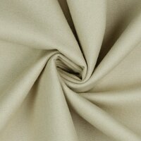 beige uni flanel Poppy fabrics van KicKenStoffen