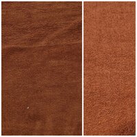 bamboe katoen fleece cognac KicKenStoffen
