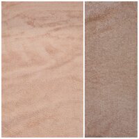 bamboe katoen fleece nude roze KicKenStoffen
