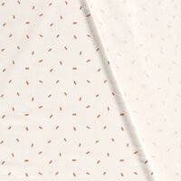 Jursie confetti streepjes tricot met achterkant off white KicKenStoffen