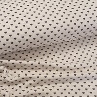 BEEBScorduroy rib hartjes licht beige - kickenstoffen
