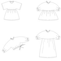 Vita jurk en blouse  Bel_etoile