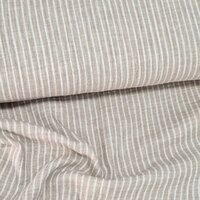 strepen geweven streepjes hydrofiel taupe 03566.002 KicKenStoffen