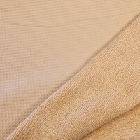 badstofwafel camelbeige - KicKenStoffen