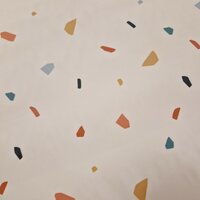 granito print aqua protect stof - regenjassen stof KicKenStoffen Swessie design