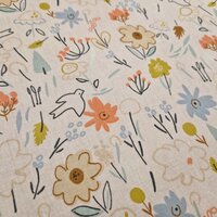 coated cotton flowers and birds - Swessie