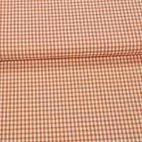 oranje 5mm boerenbont ruitje - katoen KicKenStoffen