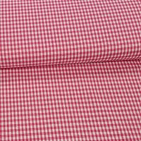 fuchsia roze 5mm boerenbont ruitje - katoen KicKen Stoffen