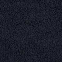 donker marine blauw fluffie teddy - KicKenStoffen