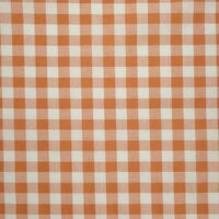 Artikel 1865 -  oranje ruitjes stof KicKenStoffen - Gingham