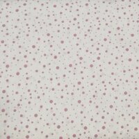 off white oud roze confettie stipjes katoen - BEEBSstofjes van KicKenStoffen