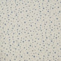 off white blauw confetti stipjes katoen - BEEBSstofjes van KicKenStoffen