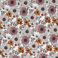 wit (off white) roze-terraocotta dusty oranje nude roze Vintage Madeliefje - digitaal tricot (op=op)