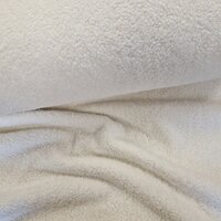 off white katoenen teddy - kicken stoffen