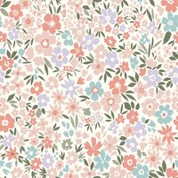 lila claypink veldbloemen tricot Jursie - KicKenStoffen